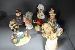 Ten Royal Albert and Beswick Beatrix Potter studies, to include; Mother Ladybird, Mr Jackson and