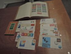 An album of Russian Stamps, mid 20th onwards, mainly used and a Boy Scout and Girl Guide Book of