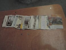A small collection of vintage Postcards including Military
