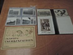 An album of Scottish Postcards, vintage and later, also a Beatles Card seen, five Royalty Cards seen