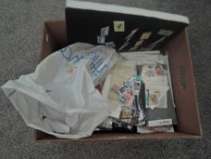 A box of World Stamps, in albums and loose, mint and used, early to modern also including stamp