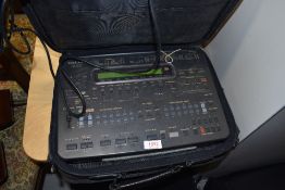 A Technics SM-AC1200 midi orchestra desk top console unit, with bag and accesories