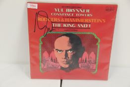 A signed copy of ' The King and I ' vinyl album - Yul Bryner signature as in photo