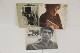A lot of 3 orange CBS Bob Dylan UK pressings