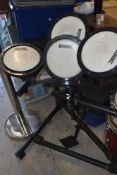 A set of cannon drum practice pads