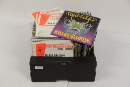 A mixed bag of approximately one hundred and fifty seven inch singles - covering 1960's to 1980'