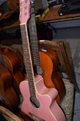 Two guitars, Stagg Electro acoustic and Mervi Spanish