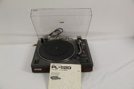 A Pioneer PL 112D HGT Turntable