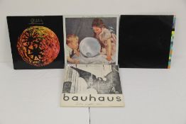 A lot of four new wave / industrial / goth interest records