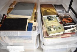 Four boxes of military reference books