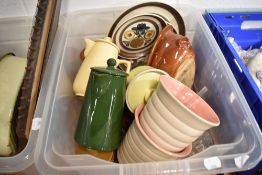 A selection of ceramics including Langley