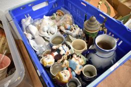 A selection of figures and beer steins
