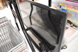A Toshiba television 32inch with remote