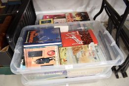 Three boxes of auto biographical books