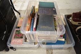 Three boxes of gardening books