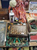 20th century Russian items including Russian Babushka samovar tea cosy doll, Book of Russian