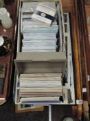 A collection of colour Railway Related Postcards in two small boxes along with a collection of