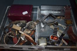A selection of gents wrist watches straps and spares including Kienzle life, Diesel and Radical