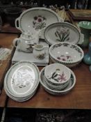 A selection of modern Susan WIlliam-Ellis Portmeirion Botanic Garden pattern ceramics