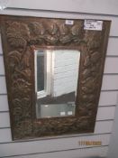 A genuine Victorian Arts and Crafts hall way mirror in the manner of Keswick school of Industrial