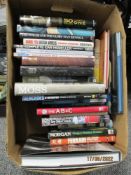 Library volumes and text books of motor sport and car interest