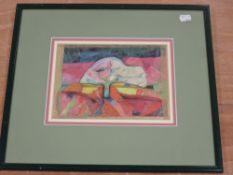 Bronwen Roper, (contemporary), a mixed media picture, The Window of The Young Oak, attributed verso,