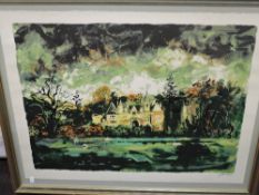 John Piper,(1903-1992), after, a Ltd Ed print, Ettington Park, from Victorian Dream Places,