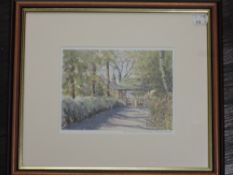 Terry Halpin, (contemporary), after, a print, The Lych Gate Rivington Parish Church, 13 x 18cm,