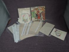 A collection of WW1 Letters sent from the trenches of France to England along with vintage Cards