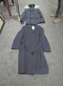 A RAF Uniform comprising Jacket, Trousers, Great Coat and Peaked Cap, Jacket has General Service