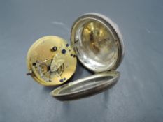 A Victorian silver key wound pocket watch marked The Imperial English Lever, no:31414, having