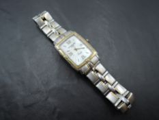 A gent's Raymond Weil Parsifal wrist watch no:9340-V984649, having baton and Roman numeral dial