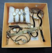 A selection of lady's wrist watches of various vintages and designs including Rotary, Avia, Seiko,