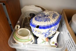 A selection of glass and ceramics