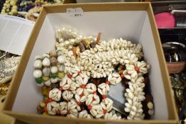 A selection of necklaces and costume jewellery