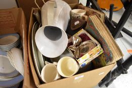 A selection of ceramics and glass wares