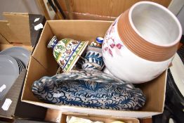 A selection of hand decorated ceramics