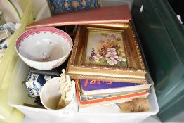 A selection of ceramics and glass wares