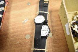 Three watches including Swatch