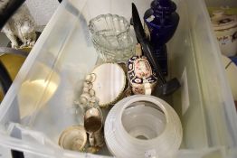 A selection of ceramics and glass wares