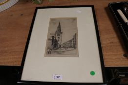 A Victorian print of Irongate Glasgow