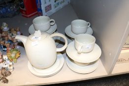 A mid century Hornsea Pottery Concept pattern part tea service