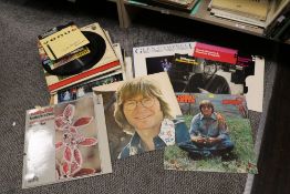 A selection of vintage vinyl albums and records