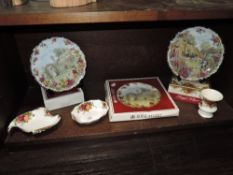 A selection of Royal Albert Old Country Roses pattern ceramics