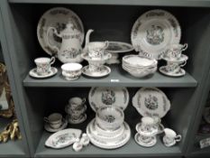 A 20th century Coronet China Indian tree pattern tea and dinner service