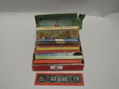 A selection of vintage magic lantern slide of nursery rhyme and story telling interest