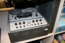 A vintage Brennell reel to reel valve tape recorder , Mark S M series 3