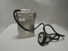 A Vintage Superlite Cap Lamp Type A7 Miner's Lamp by Ceag Ltd, Barnsley.