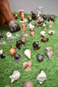 A large collection of ceramic wooden and similar mouse studies approx 50 in total