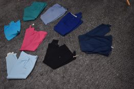 A collection of mid century ladies ski trousers.